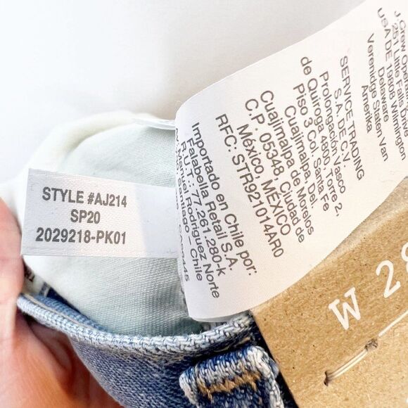 Madewell Womens Blue Gilford Wash 5 Design Pocket Distressed Mom Jeans Size 28 - Picture 9 of 9